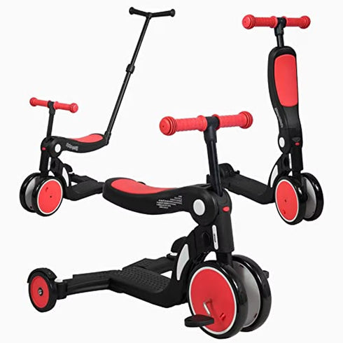 Scootizz 5-in-1 Convertible Scooter – Versatile Ride-On Toy for Kids' Active Fun, Adjustable Modes