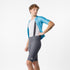 Castelli Espresso 2 men's bib shorts, Smoky Gray, front view on model