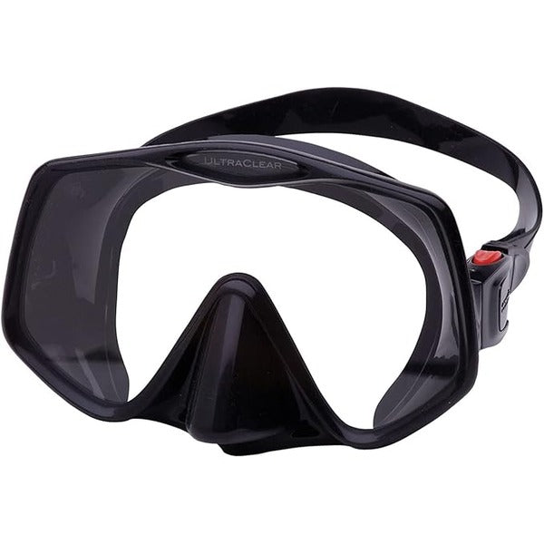 Atomic Aquatics Frameless 2 dive mask, black, front view