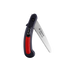 Coghlan's pocket sierra saw with blade open, black and red handle