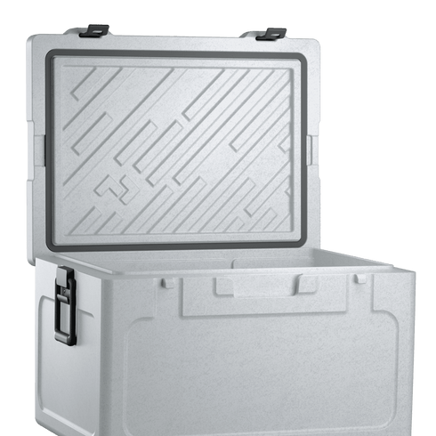 Dometic Cool-Ice CI 70 lid underside showing the labyrinth seal