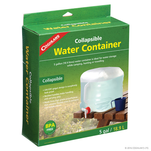 Coghlans Collapsible Water Carrier - Portable & Space-Saving Solution for Hydration on the Go