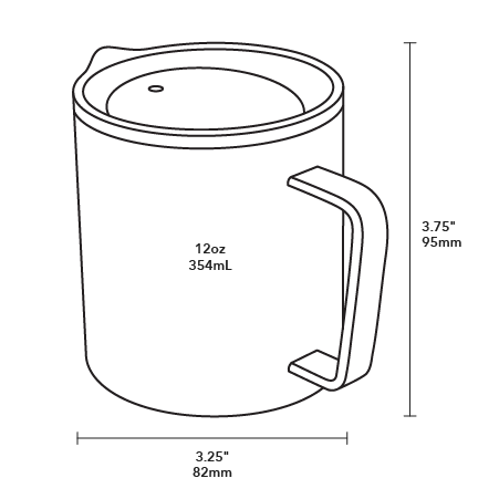 MiiR Camp Cup 12oz - Rugged & Reusable Cup for Camping & Outdoor Adventures