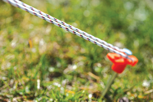 Coghlan's 3 mm utility cord used as a tent guy line