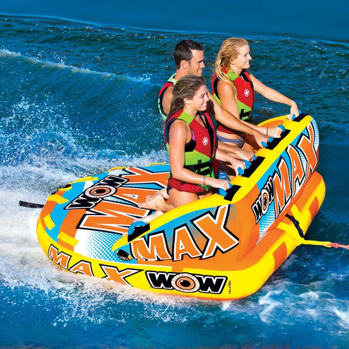WOW Max Inflatable Towable Deck Tube for up to 3 Riders