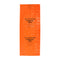 Lifesystems Survival Bag in its packed form, orange, front view