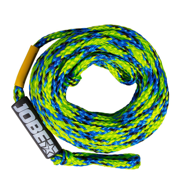 Jobe Towrope 6P, a heavy-duty tow line rated for up to six riders, used for securely pulling large towable tubes and groups.