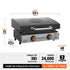 Blackstone Original 22in Stainless Griddle with Hood - Portable Griddle for Small Spaces