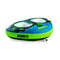 Jobe Double Trouble 2P, an inflatable tube designed for two riders with separate, secure dual seating, offering a fun ride.