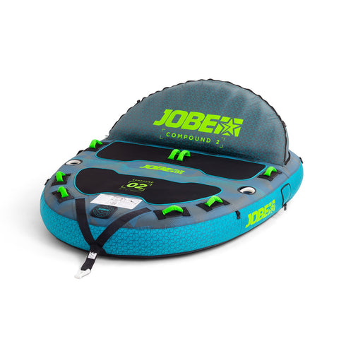 Jobe Compound Towable 2P, 2-Person Inflatable Tube for Exciting Duo Watersport Rides