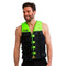 Jobe Dual Vest (Lime), a bright, high-visibility lime-colored safety vest/buoyancy aid for enhanced safety and visibility on the water.