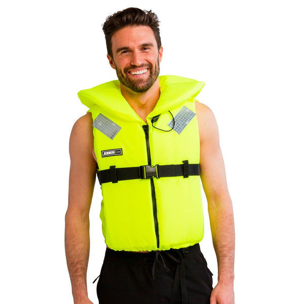 Jobe Comfort Vest, a life vest/buoyancy aid featuring extra padding for enhanced comfort and security during watersports.