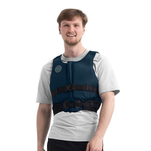 Jobe Kayak Vest 2, a secure, high-back buoyancy aid designed with maximum mobility and comfort for kayaking and paddling.
