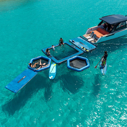 Jobe Infinity Island Floating Platform Durable Multi-Person Water Sports Platform
