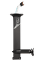 Lift eFoil 28 inch carbon fibre propulsion unit with LCS fixed propeller, side view