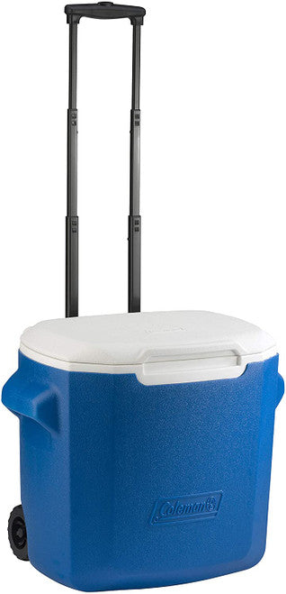 Coleman Performance Wheeled Cooler (28QT), an easy-to-carry cooler with wheels and a telescoping handle.