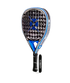 Heroe's Rowan 2026 Padel Racket in blue and silver, angled view