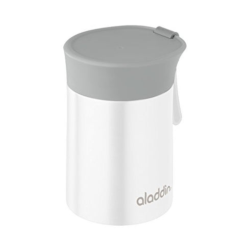 Aladdin White Enjoy Food Jar 0.4L Stainless Steel Vacuum - Stylish & Functional Food Storage