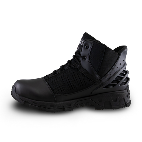 Original S.W.A.T. Alpha Freedom 6 inch hands free boot in black, outer side view