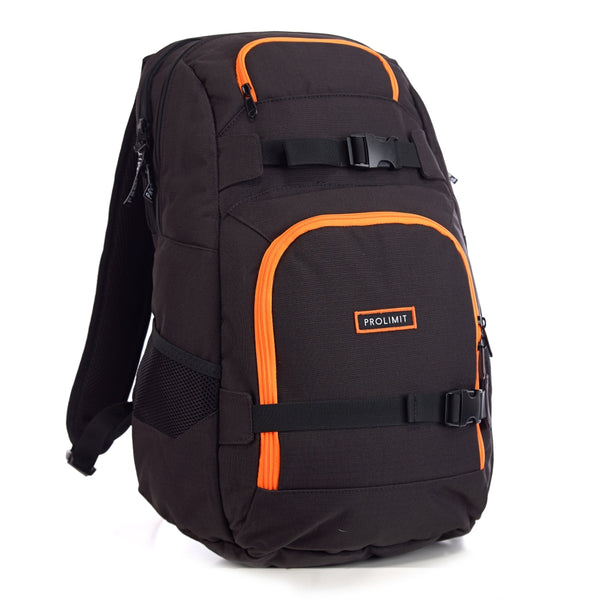 Prolimit Matrix backpack, a durable, water-resistant bag with compartments, suitable for transporting watersport gear, clothing, and wetsuits.