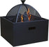 Bad Axe The Log Cabin Firepit - Cozy & Rustic Firepit for Outdoor Relaxation