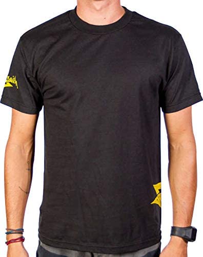 Polynesian print activewear t-shirt, a quick-dry polyester tee, suitable for watersport fun and beach activities.