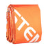 Lifesystems Thermal Bag unfolded, orange outer with Lifesystems logo