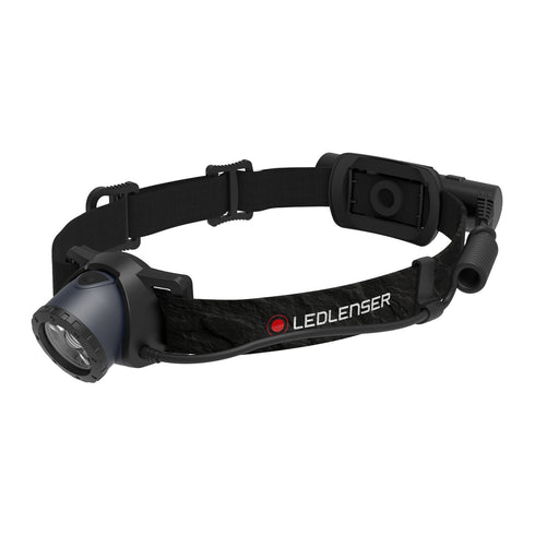 Ledlenser H8R 25th Anniversary Edition headlamp, dark blue, product shot on white