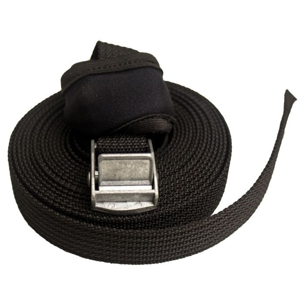 Naish 3.5m roof straps set, durable webbed tie-down straps with buckles, used for secure transport of boards and gear on vehicle roof racks.
