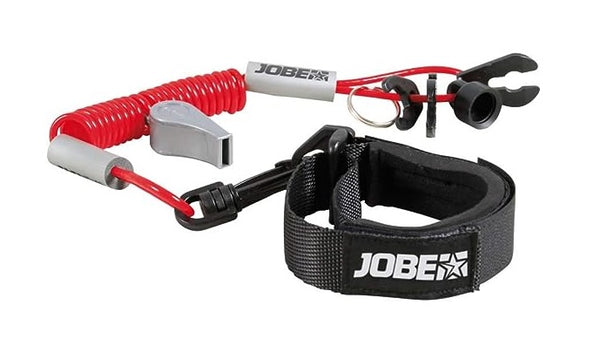 Jobe cord lanyard, a durable tether or loop used to securely tie on small safety gear, keys, or accessories.