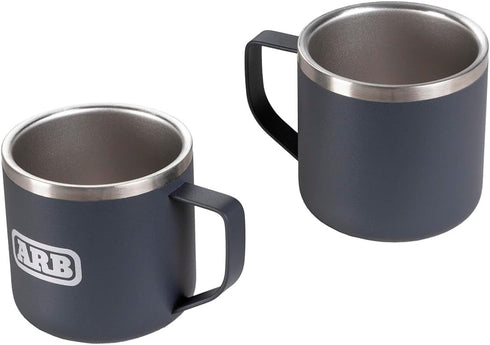 ARB Insulated Espresso Coffee Cup Set - Double Wall Stainless Steel Coffee Cups, Camping Mugs, Hot & Cold Drink Cups, 120Ml, Twin Pack