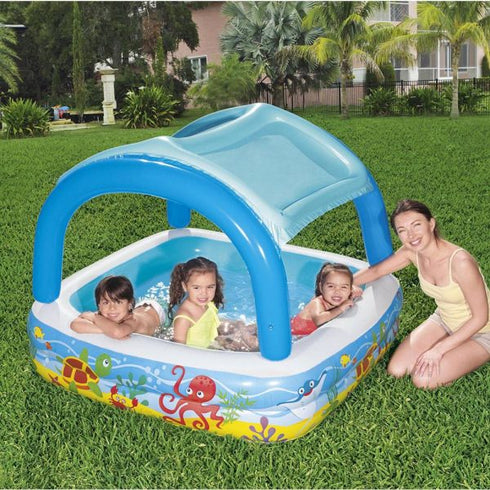 Bestway Play Pool with Canopy - Shaded Pool for Comfortable Outdoor Play
