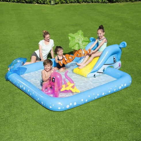Bestway Fantastic Aqua Play Center - Interactive Water Park for Backyard Fun