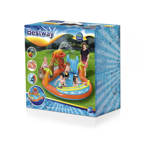 Bestway Lava Lagoon Play Center - Adventure-Themed Pool for Young Explorers
