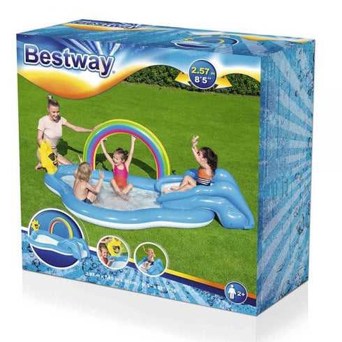 Bestway Rainbow Pool Playcenter - Bright & Fun Water Play Station for Kids