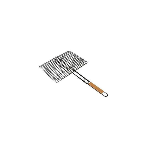 Bbq Grill Basket – Large, Wooden Handle