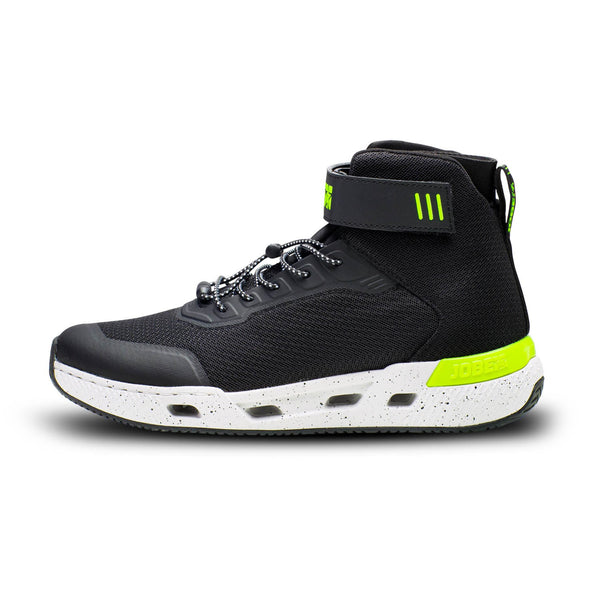 Jobe Discover Sneaker High, a high-top, durable water shoe/sneaker with good ankle support, suitable for tough watersport conditions.