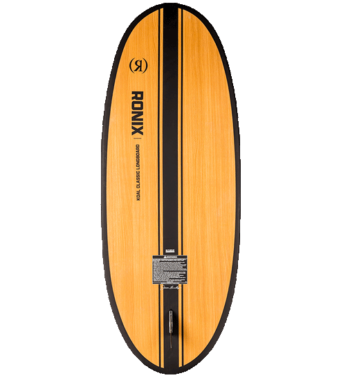 Ronix Koal Classic Longboard Wakesurf Matte Black Redwood product view 3