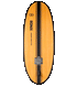 Ronix Koal Classic Longboard Wakesurf Matte Black Redwood product view 3