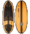 Ronix Koal Classic Longboard Wakesurf Matte Black Redwood product view 1