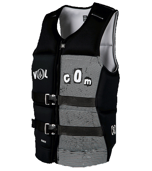 Ronix Volcom Capella 3.0 CGA Vest Black White Clippings product view 2