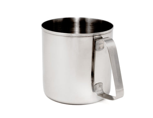 GSI Outdoors Glacier Stainless 14 fl oz Cup, side view with handle