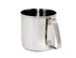 GSI Outdoors Glacier Stainless 14 fl oz Cup, side view with handle
