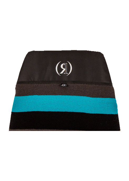 Ronix Wide Nose Surf Sock Aqua Blue Black Grey product view 4
