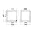 Dometic Cool-Ice WCI 33 dimension drawing in millimetres