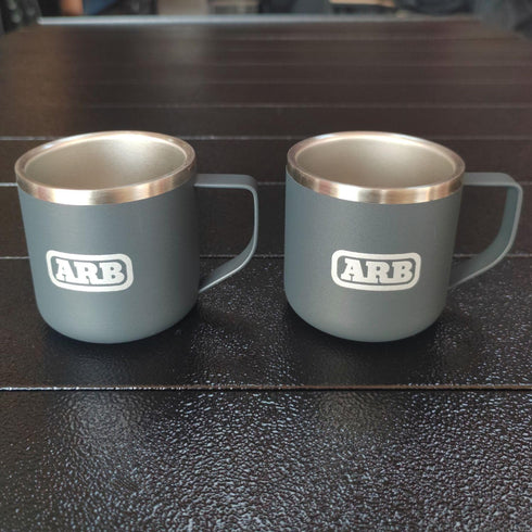 ARB Insulated Espresso Coffee Cup Set - Double Wall Stainless Steel Coffee Cups, Camping Mugs, Hot & Cold Drink Cups, 120Ml, Twin Pack