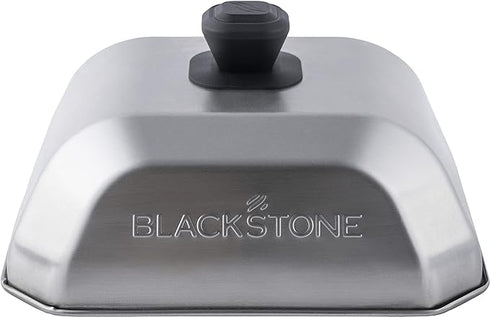 Blackstone Medium Square Basting Cover, Heat Resistant Handle, Retains Moisture, Suitable for Griddle Steaming/Melting Cheese