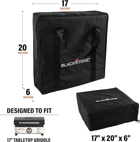 Blackstone 17" Griddle Cover and Carry Bag - Protective Cover for Compact Griddles