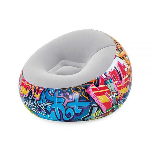 Bestway Airchair Grafiti Inflatable 112x112x66 - Vibrant & Comfortable Inflatable Chair