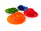GSI Outdoors Cascadian 4 Person Table Set: four plates, bowls and cups in four colours